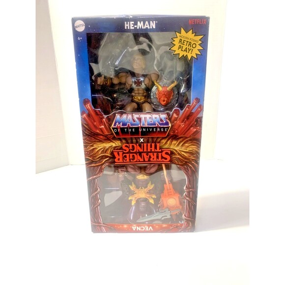 MOTU Masters of the Universe X Stranger Things: He-Man & Vecna Figures 2-Pack - Picture 5 of 6